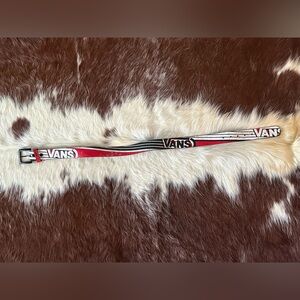 Vans Red and White Logo Kids Belt